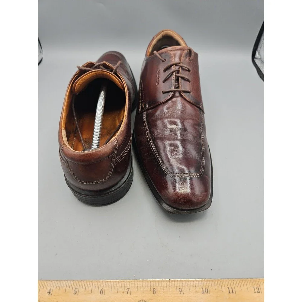 Florsheim Men's 47 Sz 13 Leather Upper Brown Low Top Lace Up Oxford Dress Shoes